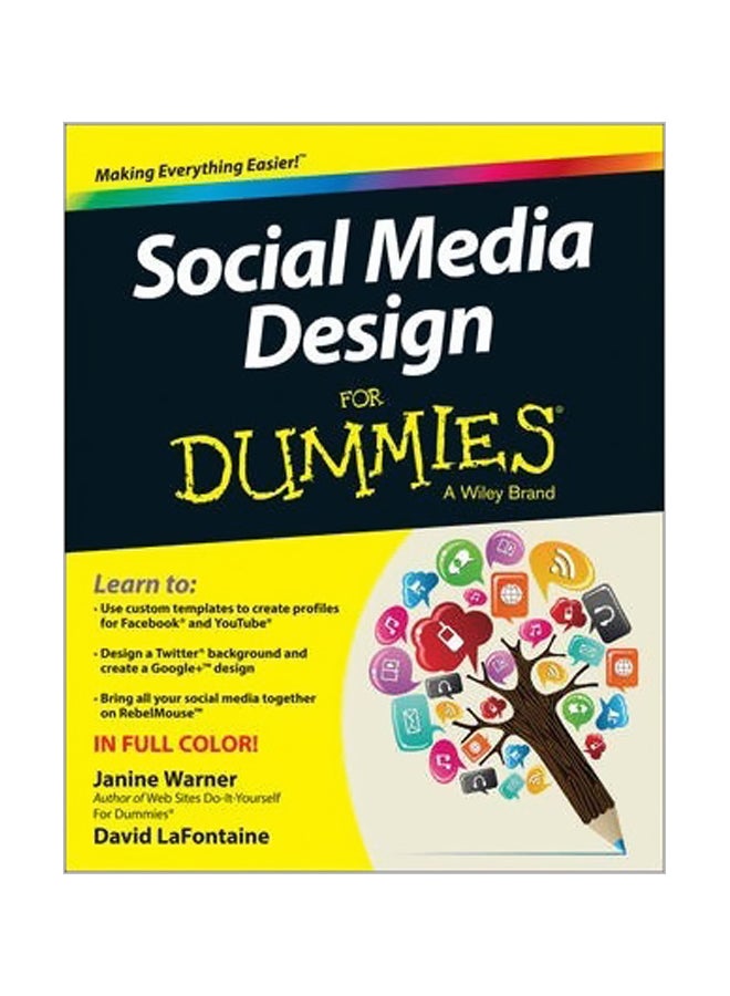 Social Media Design For Dummies Paperback English by Janine Warner - 16-Jun-14 