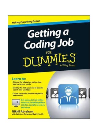 Getting A Coding Job For Dummies Paperback English by Nikhil Abraham - 03-Aug-15 - v1560681739/N26840792A_1