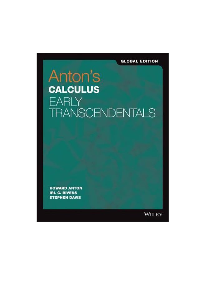Anton's Calculus Early Transcendentals Paperback English by Howard Anton - 15 Dec 2017 