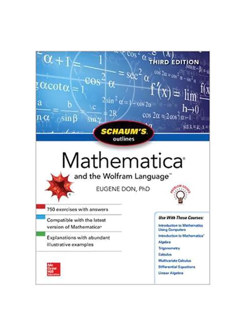 Schaum's Outline Of Mathematica And The Wolfram Language Paperback English by Eugene Don - 10-Nov-18