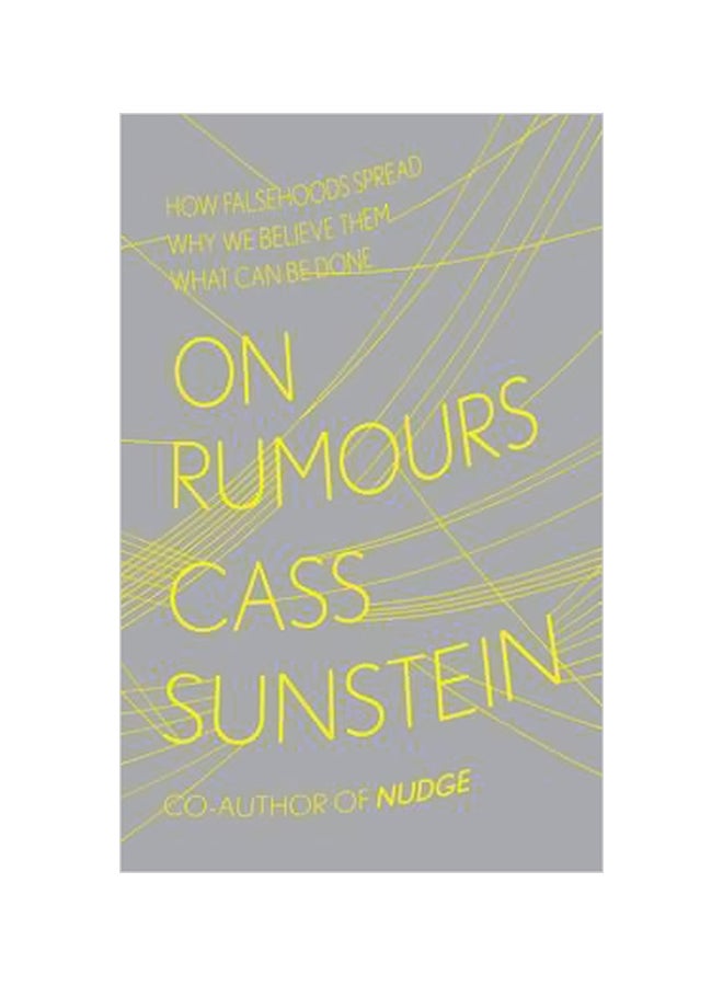 On Rumours Hardcover English by Cass R. Sunstein - 24-Sep-09 