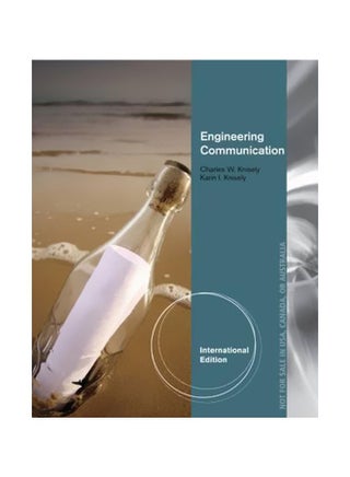 Engineering Communication Paperback English by Charles Knisely - 05-Feb-14 - v1560682164/N26842305A_1