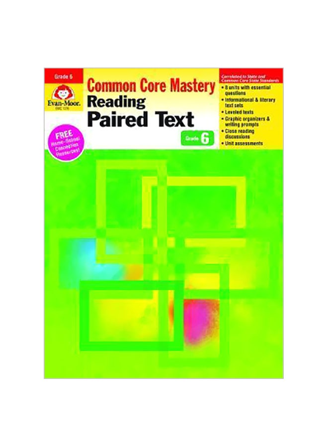 Common Core Mastery: Reading Paired Text Grade 6 Paperback English by Evan-Moor Educational Publishers - 41699