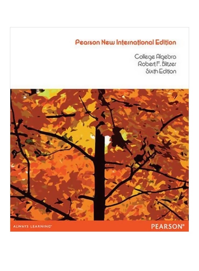 College Algebra Paperback English by Robert F Blitzer - 01-Nov-13