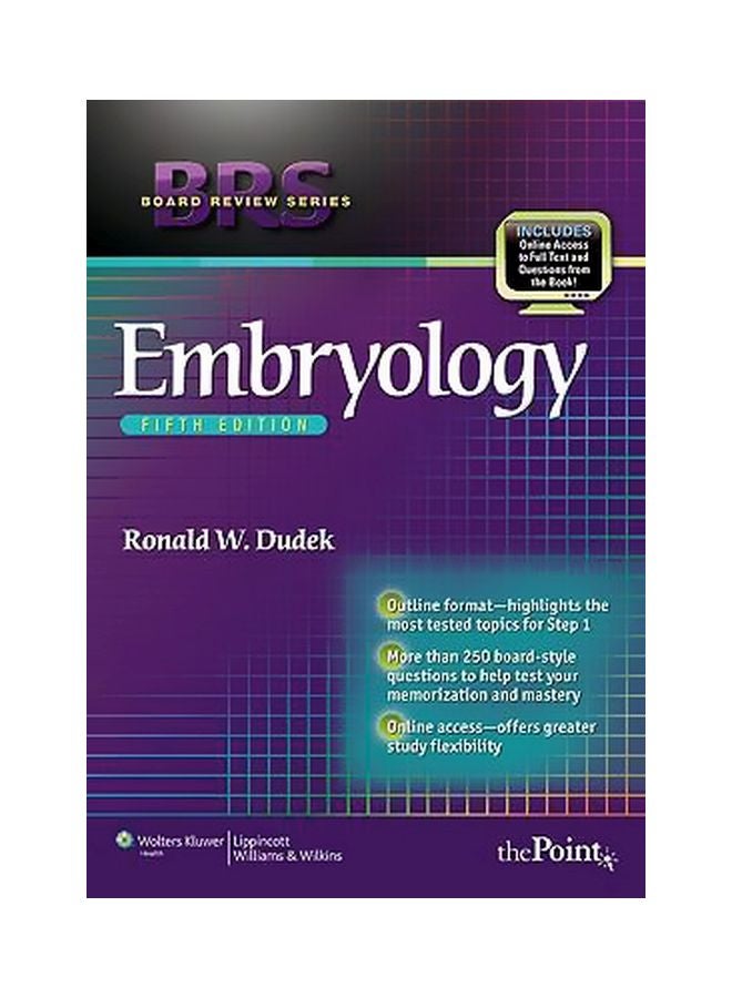 Brs Embryology Paperback English by Ronald W. Dudek - 40299 