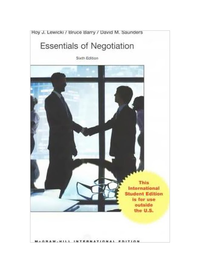 Essentials Of Negotiation Paperback English by Roy J. Lewicki - 15-Nov-16