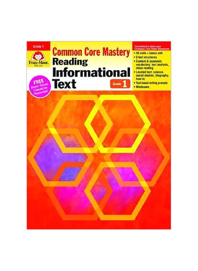 Common Core Mastery: Reading Informational Text Grade 1 Paperback English by Evan-Moor Educational Publishers - 41699 