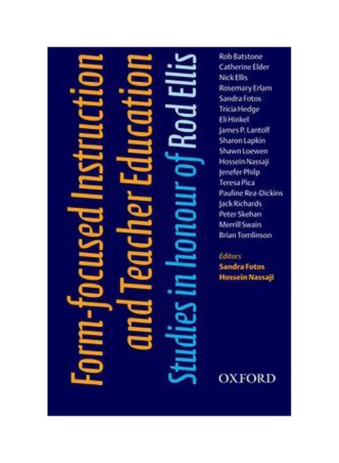 Form-focused Instruction And Teacher Education Paperback English by Sandra Fotos - 29-Mar-08