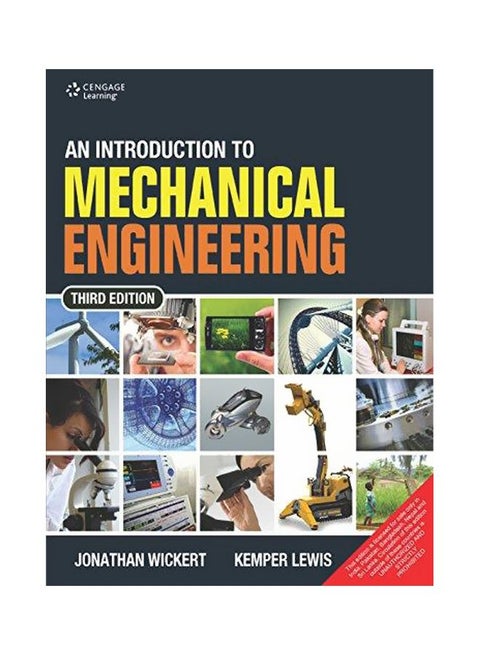 An Introduction To Mechanical Engineering Paperback English by Jonathan Wickert