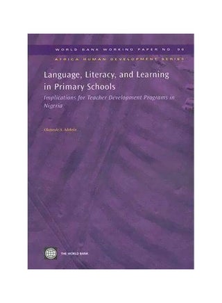 اللغة والقراءة والكتابة والتعلم في المدارس الابتدائية: الآثار المترتبة على برامج تطوير المعلمين في نيجيريا - v1560683305/N26846459A_1
