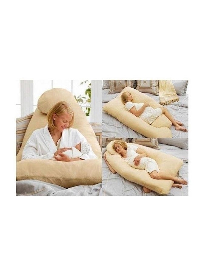 Cotton Maternity Pillow Cotton Beige  - Image 3