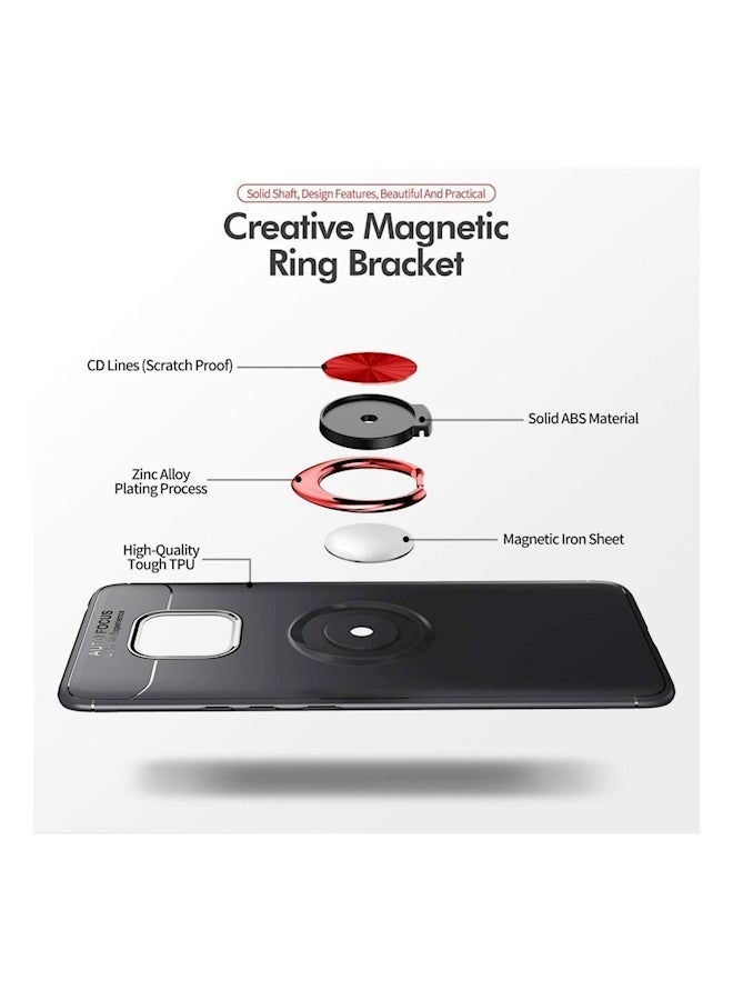 Protective Case For Huawei Mate 20 Pro With Ring Holder Black/Red - v1560684186/N23241094A_3