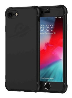 360 Degree Protective Case Cover For Apple iPhone 7 Black