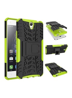 Heavy Duty Armor Hybrid Shockproof Hard Back Case Cover For Lenovo Vibe S1 Black/Green