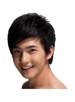 Korean Lover Style Handsome Fluffy Short Wig For Boy Student Bhm Black