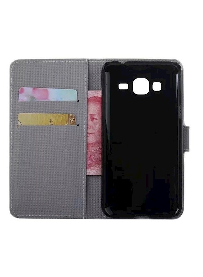 Magnet PU Leather Wallet Card Slot Case Cover For Samsung Galaxy On7 G6100 Multicolour  - Image 2