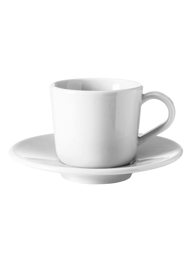 Espresso Cup And Saucer White