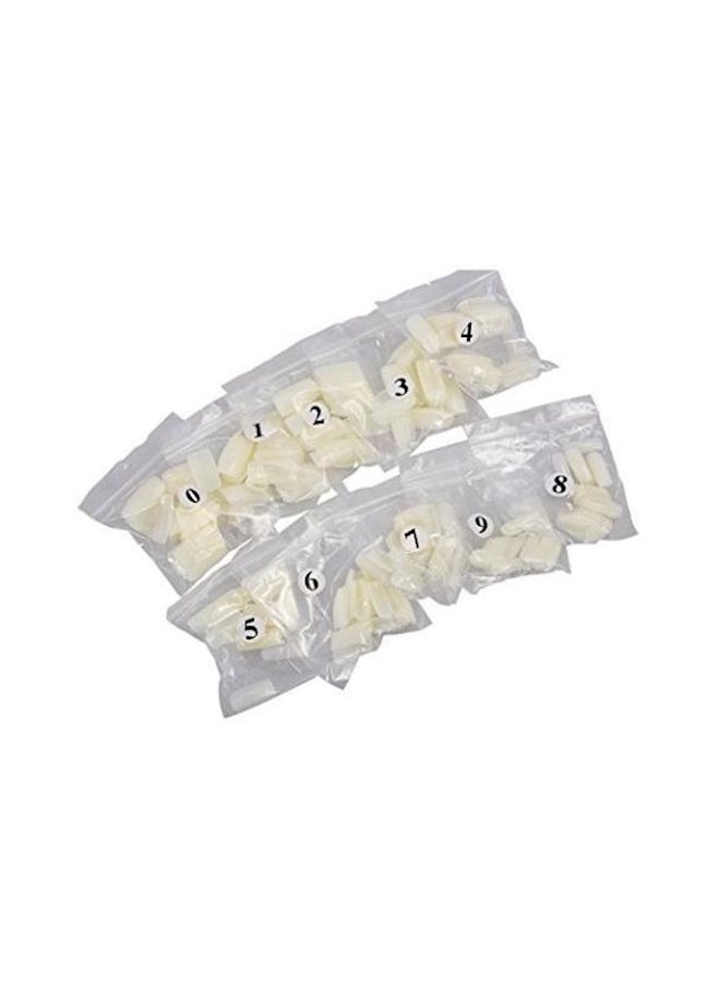 Generic 500-Piece False Nail Tips Light Yellow - Image 1