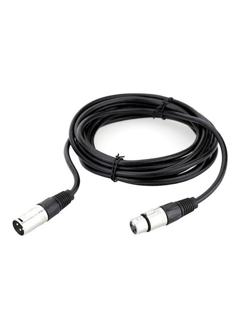 Female To Male Cable Wire For Microphone Mixer Black