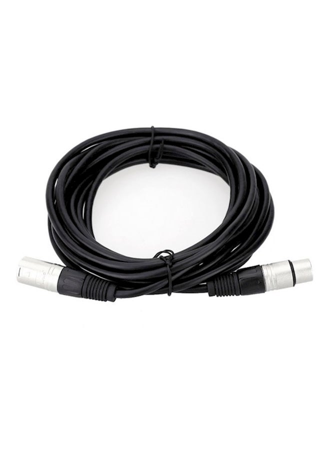 Female To Male Cable Wire For Microphone Mixer Black  - Image 2