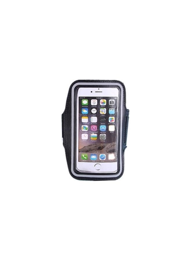 غطاء حماية واقٍ لهواتف أبل آيفون 6 بلس/ 6S بلس/ 7 بلس مزود بسوار يثبت على الذراع أسود