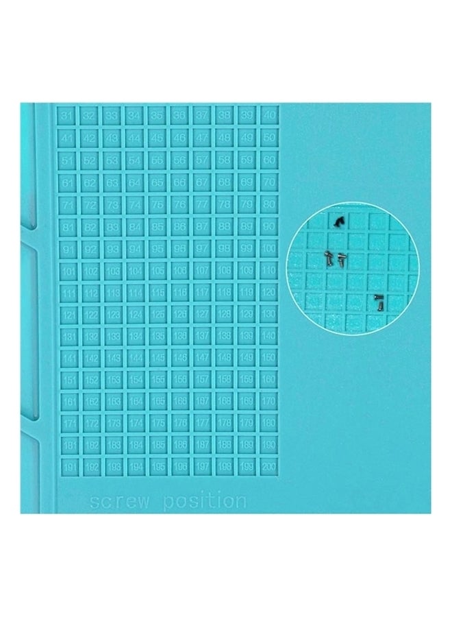Metal Heat Insulation Pad Blue 35 x 25cm  - Image 3