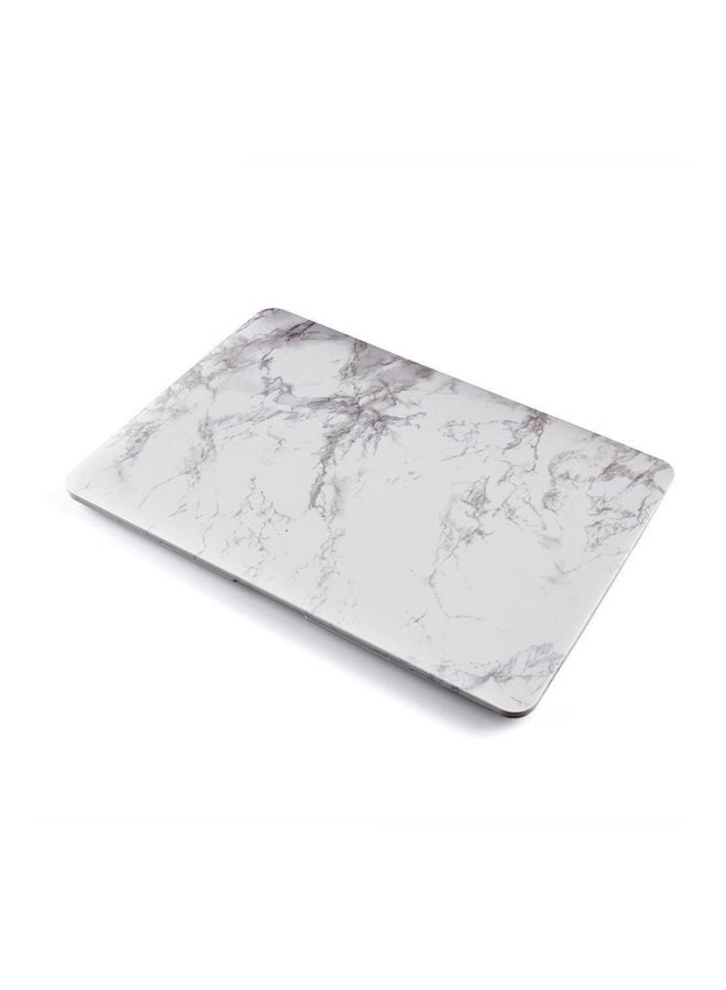 Soft Touch Plastic Hard Body Case Cover For Apple Macbook Air 13/13.3 Inch White/Black  - Image 3