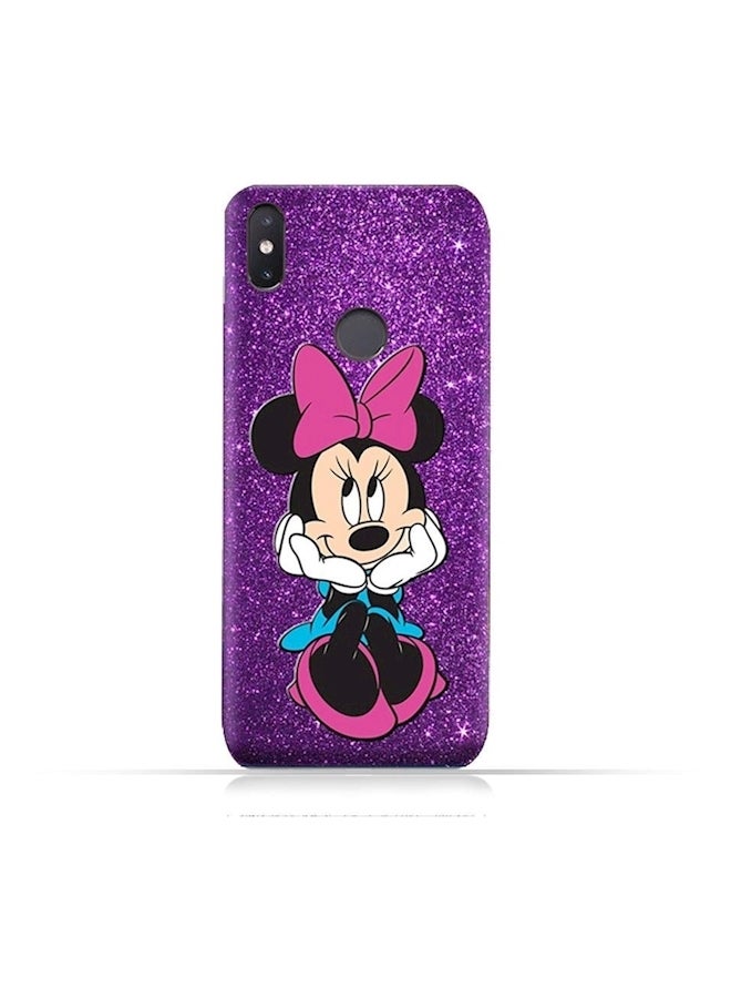 TPU Soft Protective Silicone Case Cover For XiaoMi Mi 8 SE with Minnie Mouse Lovely Smile Design Multicolour