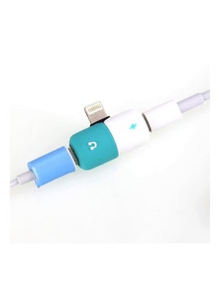 Lightning Adapter Headphones Female Audio Converter Blue/White - v1560685240/N24004201A_1