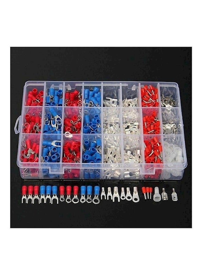 1000-Piece Insulated Electrical Cable Wire Cord Pin Set Silver/Red/Blue  - Image 2