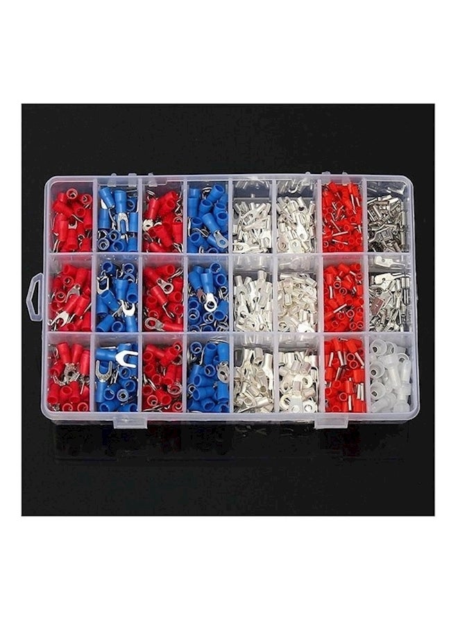 1000-Piece Insulated Electrical Cable Wire Cord Pin Set Silver/Red/Blue  - Image 3