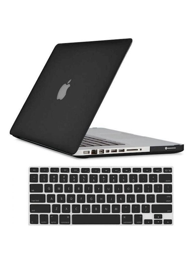 Generic Hard Case Cover And Keyboard Cover For Mackbook Air 13.3 Inch Black  - Image 1