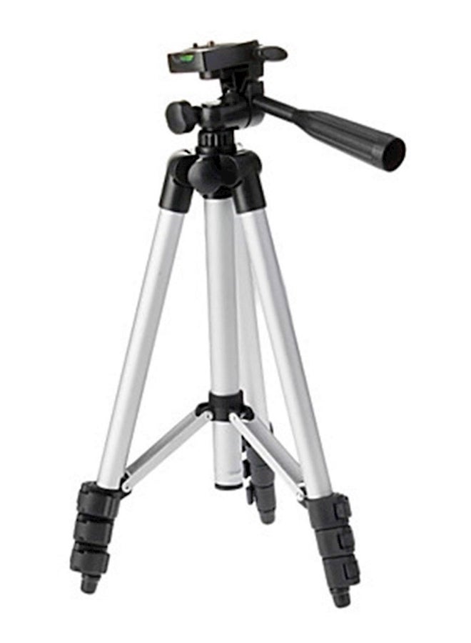 3110 Portable Adjustable Tripod Silver/Black  - Image 2