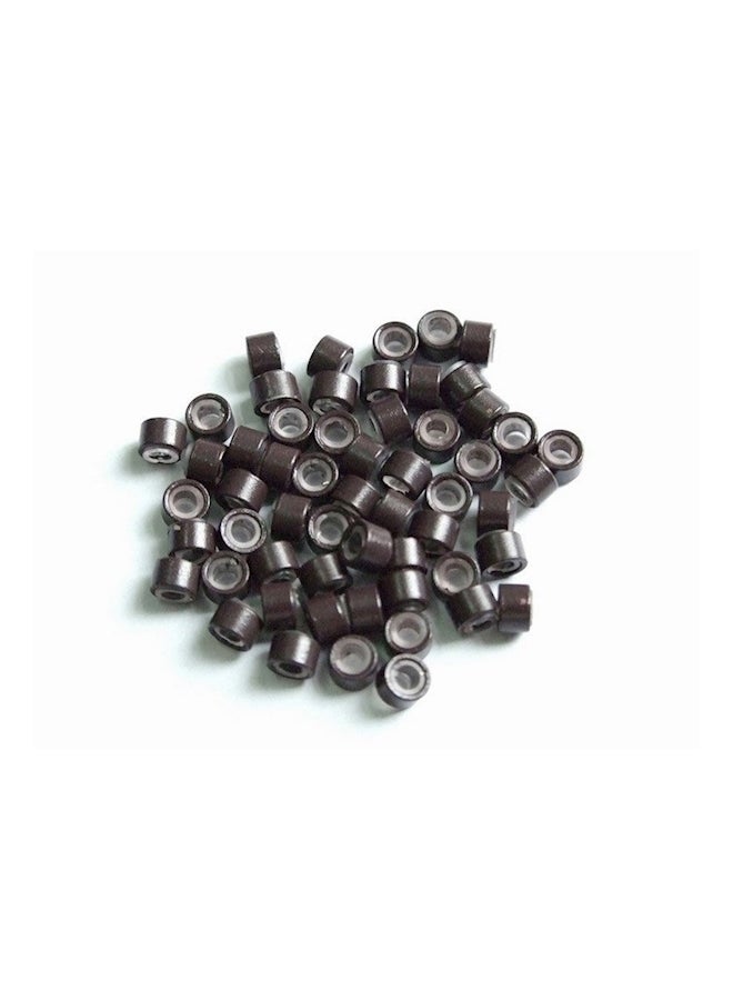 Generic Silicone Hair Extensions Micro Rings Brown