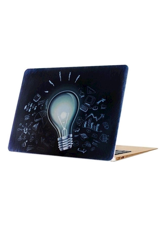 Apple Macboock Air 13 To 13.3 Inch Rubber Coated Soft Touch Finish Case Cover Blub Design Multicolour - Image 3
