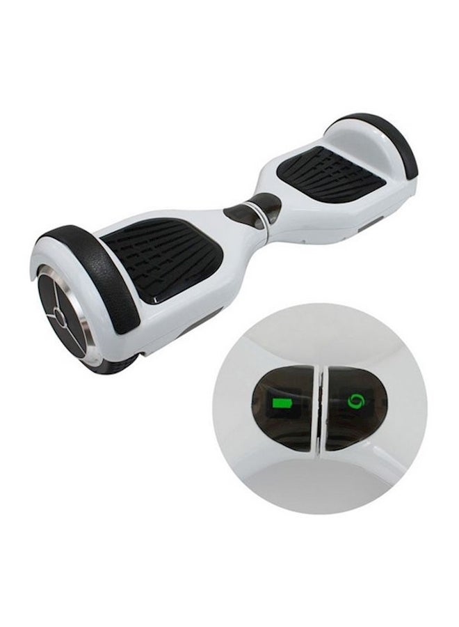 Hoverboard LED Self Balancing Scooter With Protective Belt White 6.5inch  - Image 3