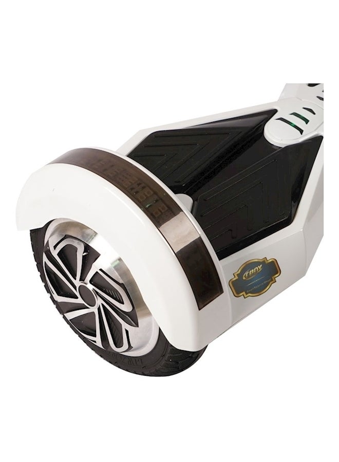 كروني سكوتر كهربائي ذاتي التوازن، بلون أبيض/ أسود متعدد الألوان - Image 2