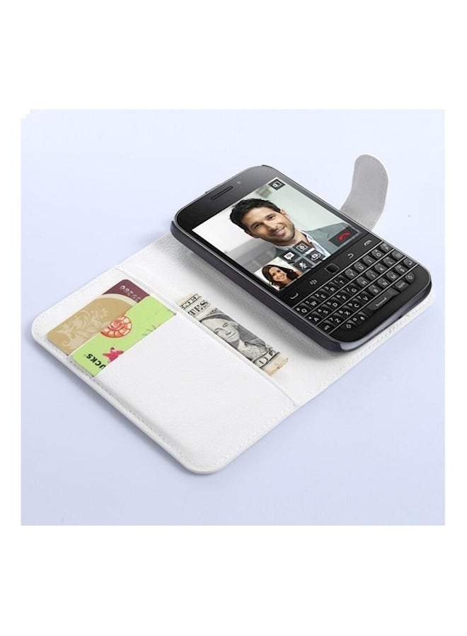 Generic - Leather Protective Case Cover For BlackBerry Classic Q20 White - Image 1
