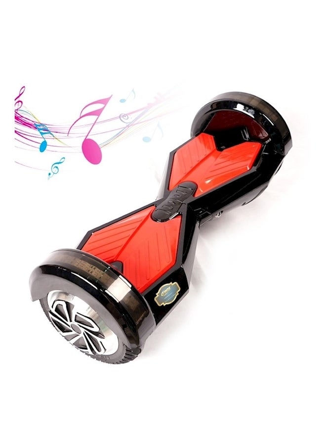 كروني سكوتر كهربائي بخاصية التوازن الذاتي بلون أحمر / أسود / فضي متعدد الألوان - Image 2