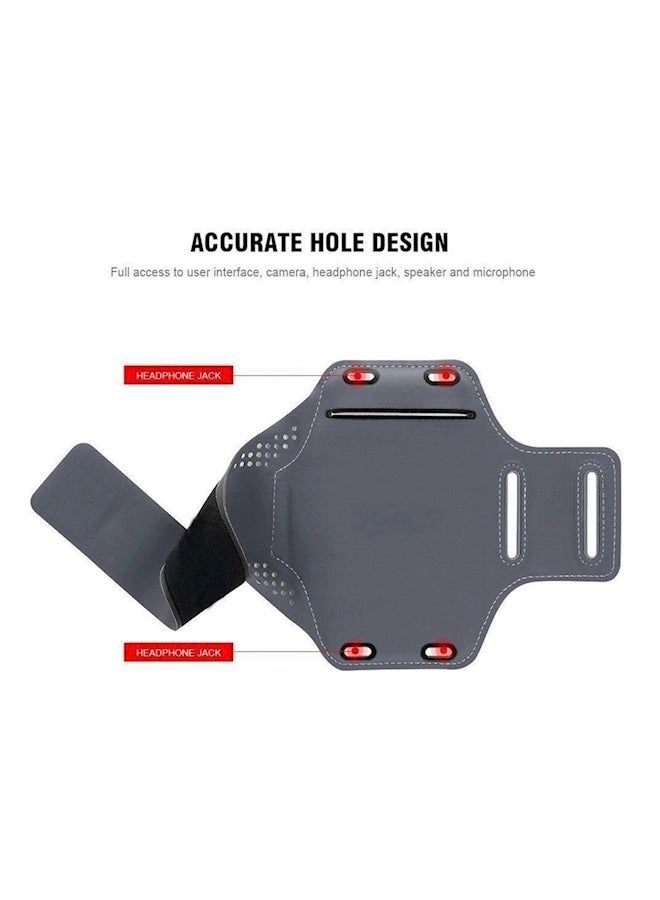 Gym Running Jogging Sports Armband Exercise Case Cover Sport Arm Band For iPhone 8 Black - Image 4