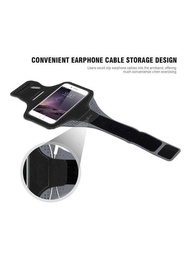 Gym Running Jogging Sports Armband Exercise Case Cover Sport Arm Band For iPhone 8 Black - Image 3