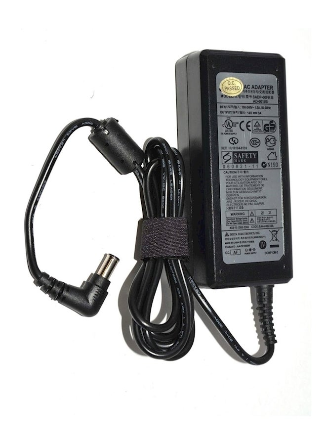 Generic - AC Adapter 14V Power Supply For Samsung LED Monitors Black - Image 1
