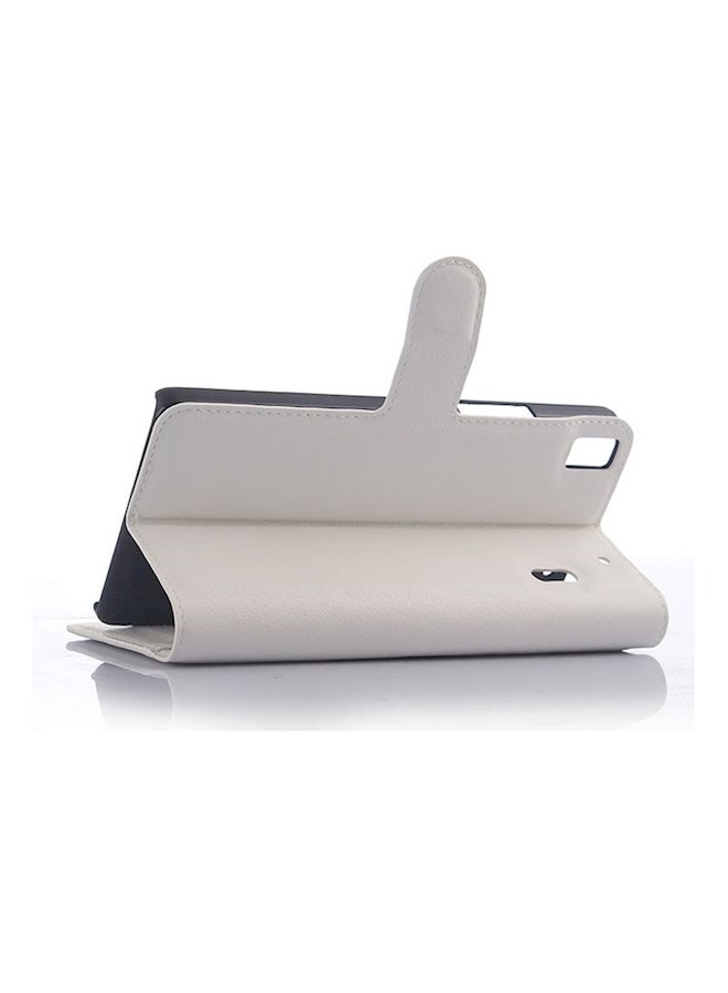 Generic - Flip Cover For Huawei Honor 7 White - Image 1