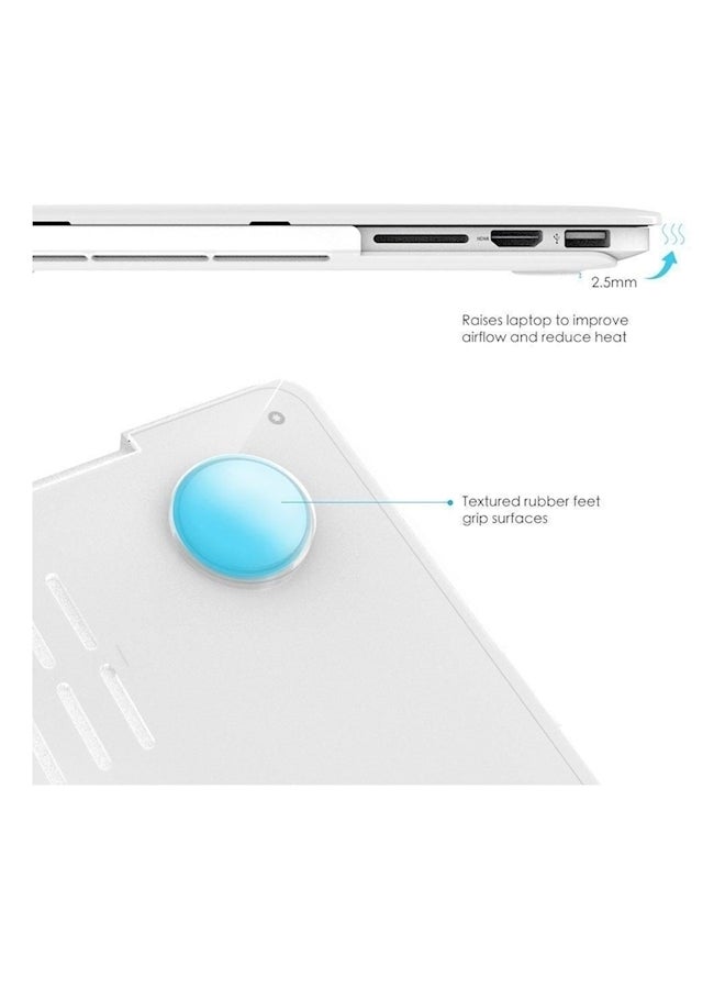 Plastic Hard Case And Keyboard Cover For Apple Macbook Pro 13-Inch With Retina Display Clear