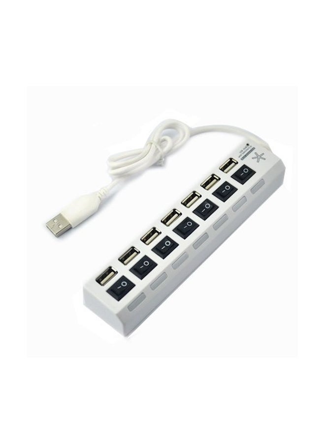 Usb 2.0 Hub Adapter White  - Image 2