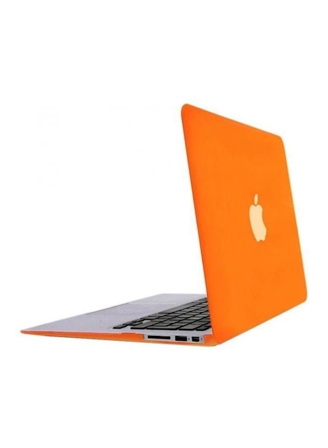 Rubber Coated Soft Touch Finish Case Cover For Apple Macbook Air 13 Inch Orange  - Image 2