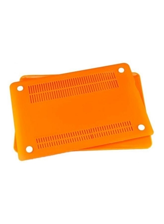 Rubber Coated Soft Touch Finish Case Cover For Apple Macbook Air 13 Inch Orange  - Image 4