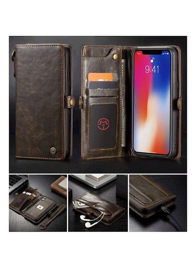 Protective Case Cover For Apple iPhone XS/iPhone X Brown  - Image 3