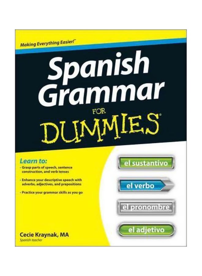 Spanish Grammar For Dummies Paperback English by Cecie Kraynak - 8-May-12