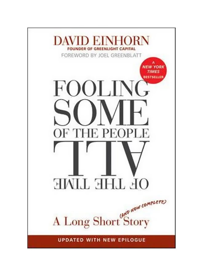 Fooling Some Of The People All Of The Time Paperback English by David Einhorn - 27-Jan-11 